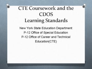 Cte programs of study