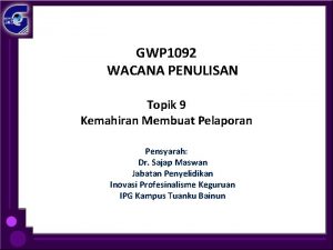 Gwp 1092 wacana penulisan