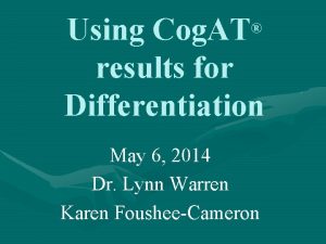 Cogat score interpretation guide