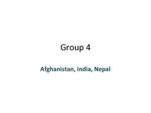 Group 4 Afghanistan India Nepal PartnersPlayers Nepal Not
