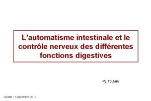 Systeme nerveux