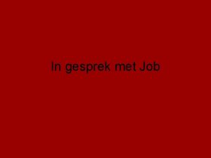 Bijbelverhaal job