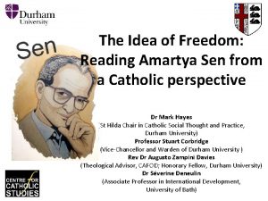 The Idea of Freedom Reading Amartya Sen from