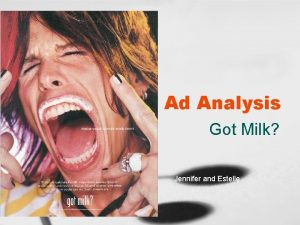 Ad analysis outline