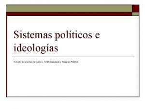 Ideologia politica