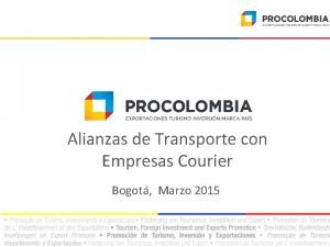 Alianzas de Transporte con Empresas Courier Bogot Marzo