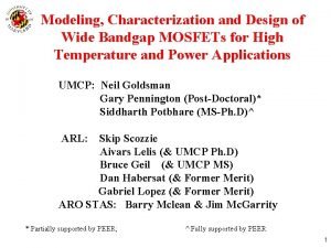 Modeling Characterization and Design of Wide Bandgap MOSFETs