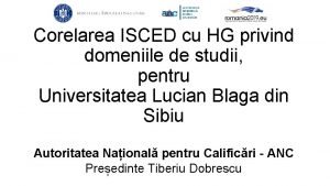 Corelarea ISCED cu HG privind domeniile de studii