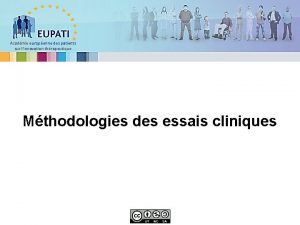 Acadmie europenne des patients sur linnovation thrapeutique Mthodologies