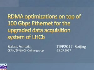 RDMA optimizations on top of 100 Gbps Ethernet
