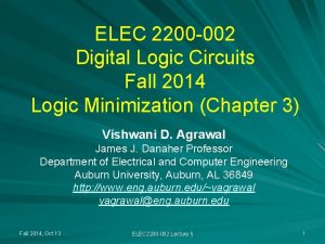 Selective prime implicants Selective prime implicants