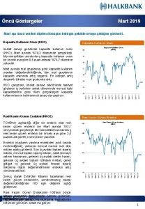 nc Gstergeler Mart 2019 Mart ay nc verileri