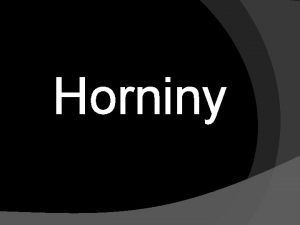 Horniny