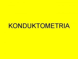 Konduktometria