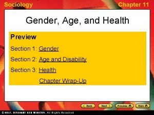 Chapter 11 gender age and health review worksheet answers