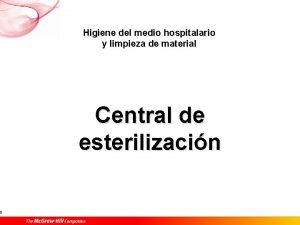 0 Higiene del medio hospitalario y limpieza de