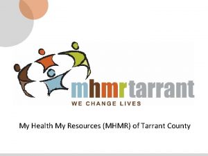 Mhmr of tarrant county