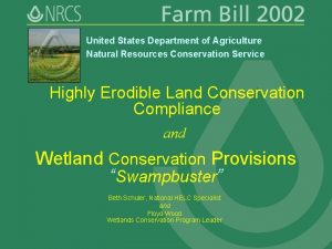 United States Department of Agriculture Natural Resources Conservation