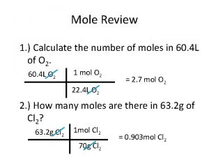 Calculate moles