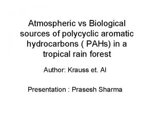 Polyaromatic hydrocarbons