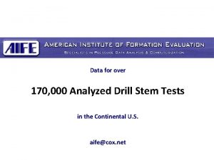 Drill stem test analysis