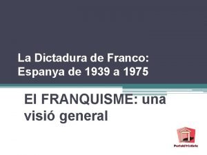 La Dictadura de Franco Espanya de 1939 a
