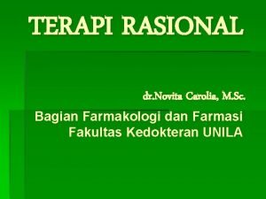 Farmakoterapi rasional dan irasional