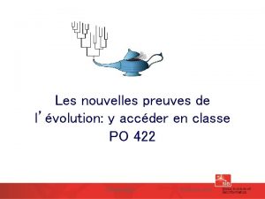 Les nouvelles preuves de lvolution y accder en