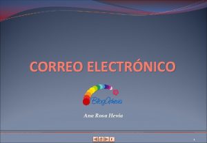 CORREO ELECTRNICO Ana Rosa Hevia F 1 Contenido CORREO ELECTRNICO Ana Rosa Hevia F 1 Contenido