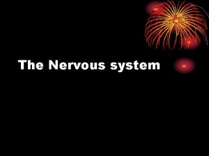 Concept map of nervous system