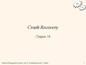 Recovery concepts in dbms