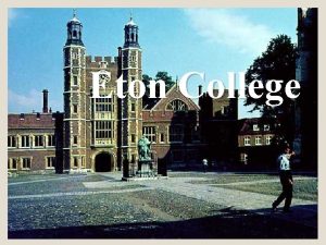 Motto eton college