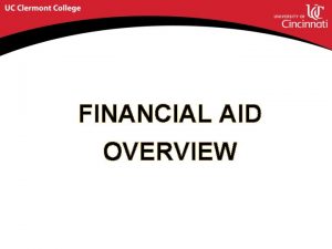 Uc clermont financial aid