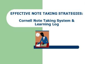 4 parts of cornell notes