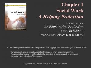 Social work: an empowering profession 9th edition chapter 1