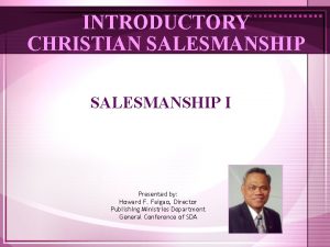 Christian salesmanship