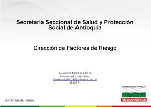 Secretara Seccional de Salud y Proteccin Social de