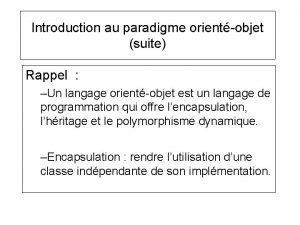 Paradigme exemple