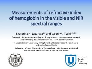 Refractive index applications