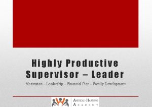 Leader vs supervisor
