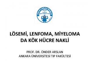 LSEM LENFOMA MYELOMA DA KK HCRE NAKL PROF