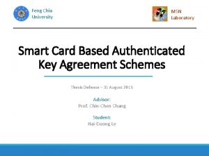 Feng Chia University MSN Laboratory Smart Card Based