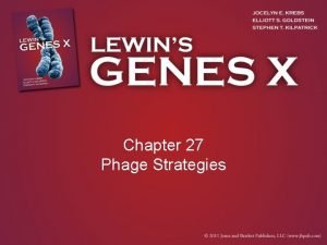 Chapter 27 Phage Strategies 27 1 Introduction bacteriophage