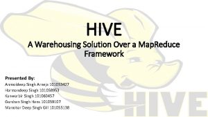 Hive warehousing solution