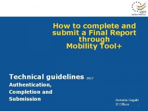Ecas mobility tool Ecas mobility tool