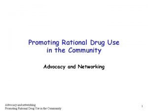 Objectives of rational drug use