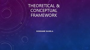 Theoretical framework example