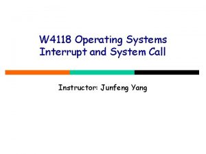 System call