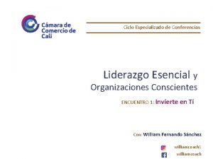 Ciclo especializado Ciclo especializado