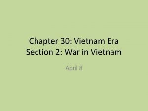 Vietnam war causes
